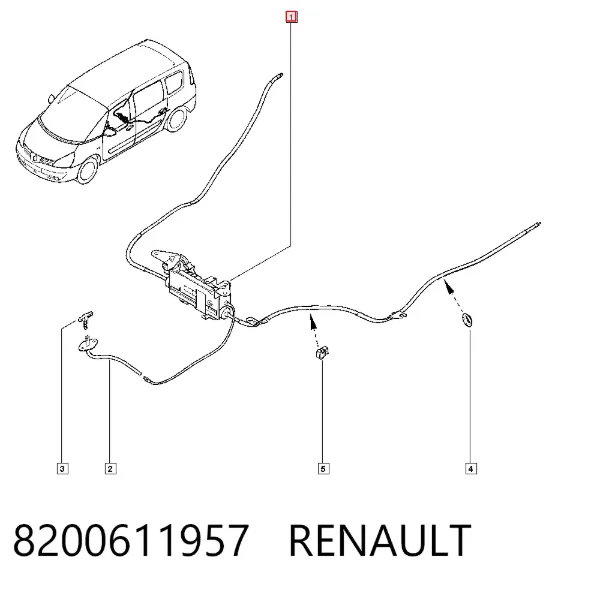 Unidade de controlo (módulo) do freio de estacionamento eletromecânico 8200611957 Renault (RVI)