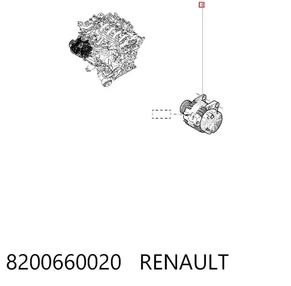 Gerador 8200660020 Renault (RVI)