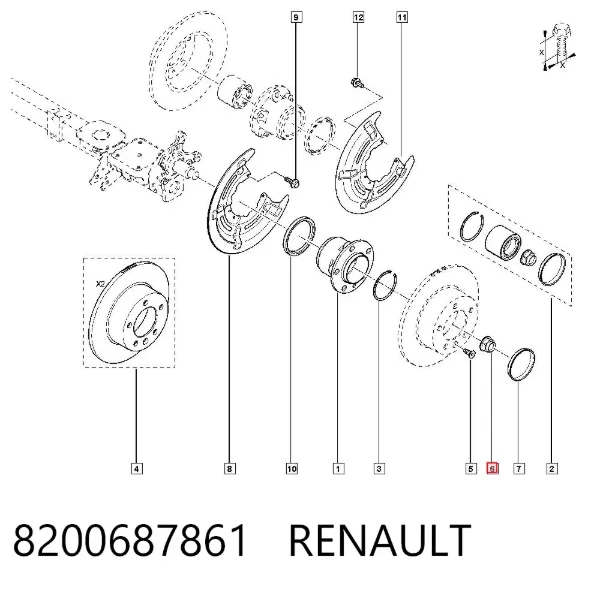  8200687861 Renault (RVI)