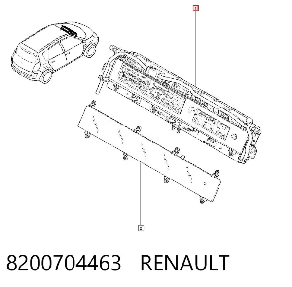 Painel de instrumentos (quadro de instrumentos) 8200704463 Renault (RVI)