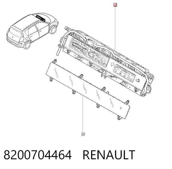 Painel de instrumentos (quadro de instrumentos) 8200704464 Renault (RVI)