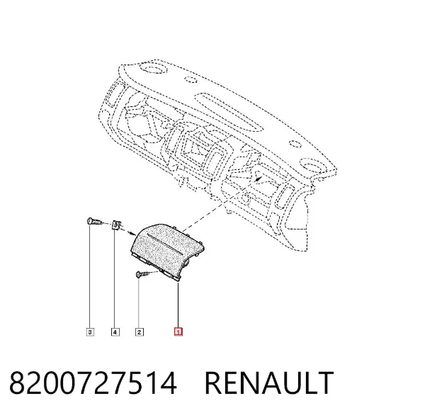 Cinto de segurança (AIRBAG) de passageiro 8200727514 Renault (RVI)