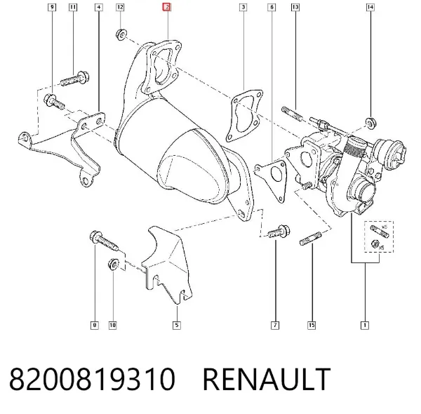 Convertidor - catalisador 8200819310 Renault (RVI)