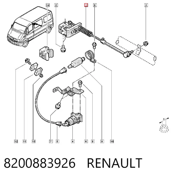 Regulador de pressão dos freios (regulador das forças de frenagem) 8200883926 Renault (RVI)