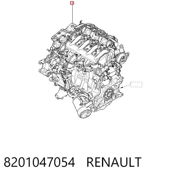 Rolamento de suporte da árvore primária da Caixa de Mudança (rolamento de centragem de volante) 8201047054 Renault (RVI)