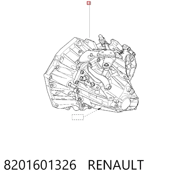 Caixa de Mudança montada (caixa mecânica de velocidades) 8201601326 Renault (RVI)