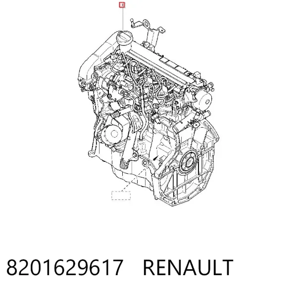 Motor montado 8201629617 Renault (RVI)