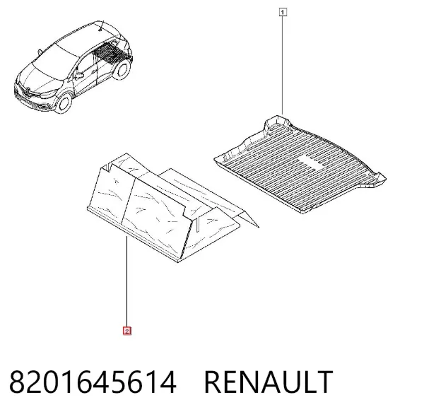 Tapete da seção de bagagem 8201645614 Renault (RVI)
