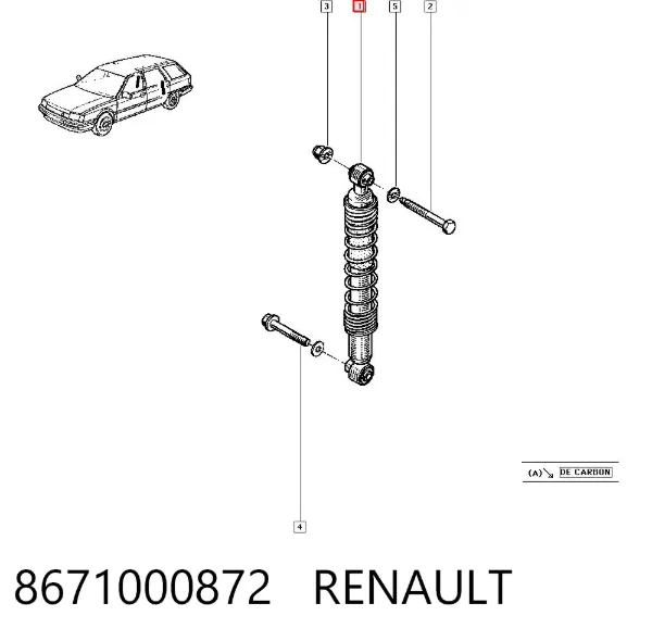 Mola traseira Renault 21 K48