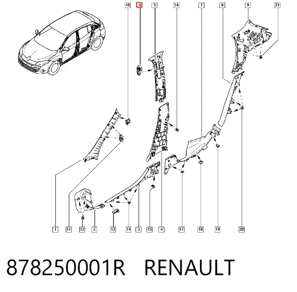  878250001R Renault (RVI)