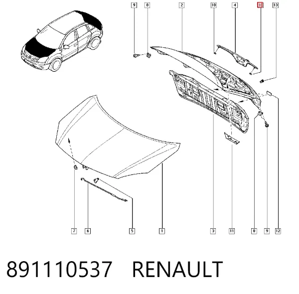  891110537 Renault (RVI)