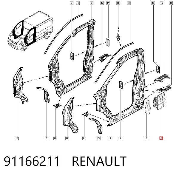 Alcapão do tanque de combustível 91166211 Renault (RVI)