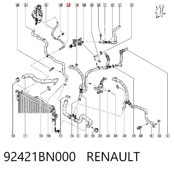  92421BN000 Renault (RVI)