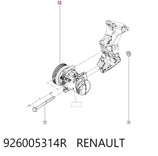 Compressor de aparelho de ar condicionado 926005314R Renault (RVI)