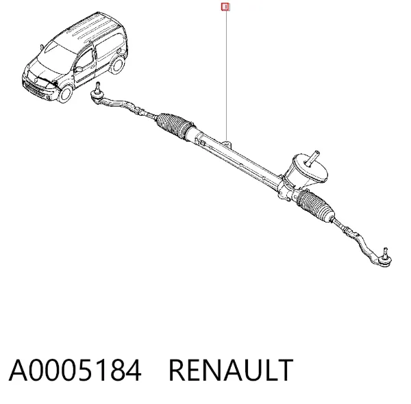 Cremalheira da direção A0005184 Renault (RVI)