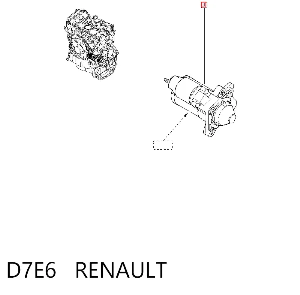 Motor de arranco D7E6 Renault (RVI)