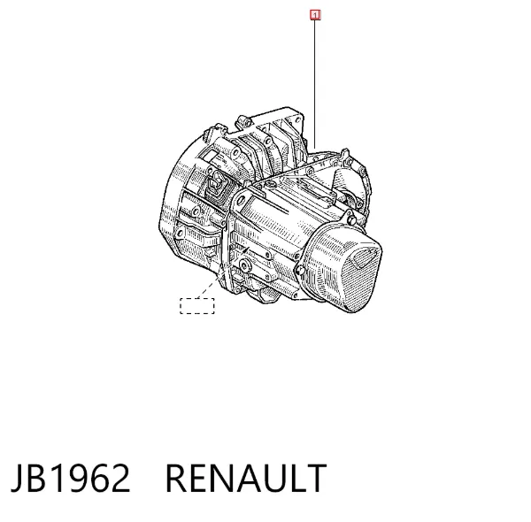 Caixa de Mudança montada (caixa mecânica de velocidades) JB1962 Renault (RVI)