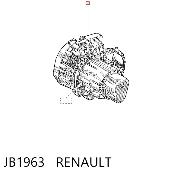 Caixa de Mudança montada (caixa mecânica de velocidades) JB1963 Renault (RVI)