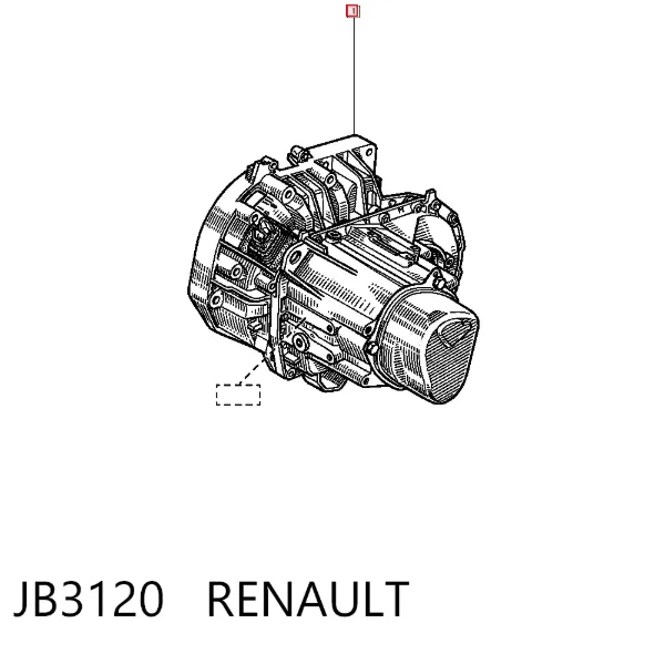 Caixa de Mudança montada (caixa mecânica de velocidades) JB3120 Renault (RVI)