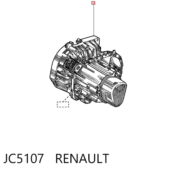 Caixa de Mudança montada (caixa mecânica de velocidades) JC5107 Renault (RVI)
