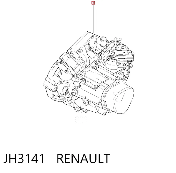 Caixa de Mudança montada (caixa mecânica de velocidades) JH3141 Renault (RVI)