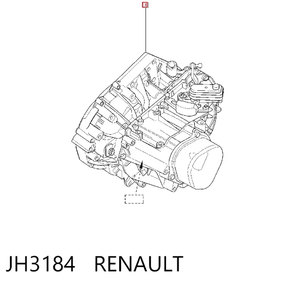 Caixa de Mudança montada (caixa mecânica de velocidades) JH3184 Renault (RVI)