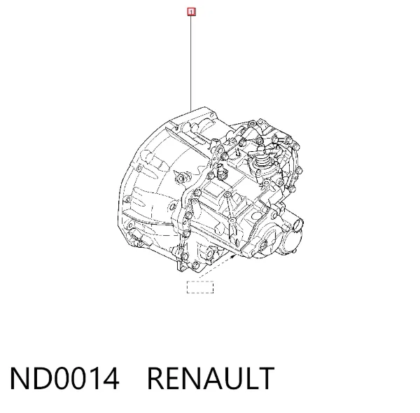 Caixa de Mudança montada (caixa mecânica de velocidades) ND0014 Renault (RVI)