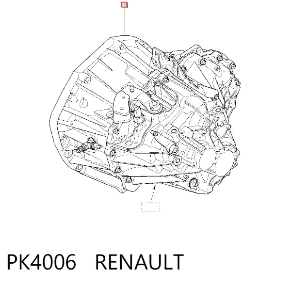 Caixa de Mudança montada (caixa mecânica de velocidades) PK4006 Renault (RVI)