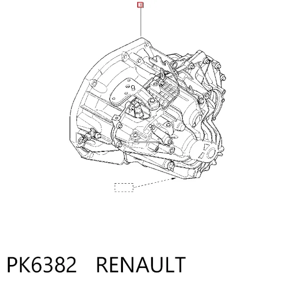 Caixa de Mudança montada (caixa mecânica de velocidades) PK6382 Renault (RVI)