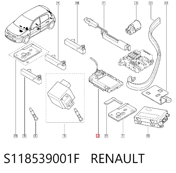 Fecho de ignição S118539001F Renault (RVI)