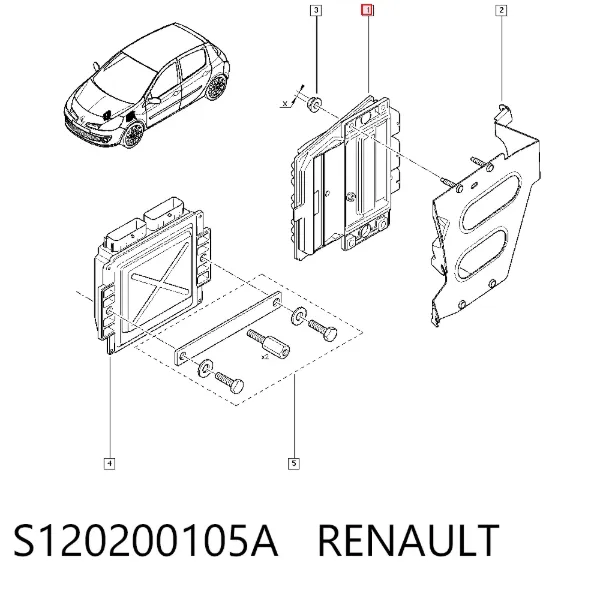Módulo de direção (Centralina eletrônica) de motor S120200105A Renault (RVI)