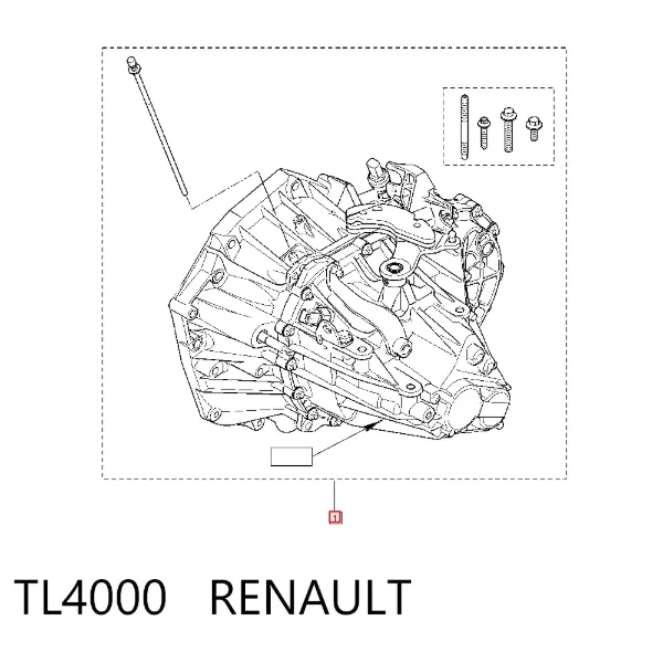 Caixa de Mudança montada (caixa mecânica de velocidades) TL4000 Renault (RVI)