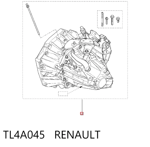 Caixa de Mudança montada (caixa mecânica de velocidades) TL4A045 Renault (RVI)