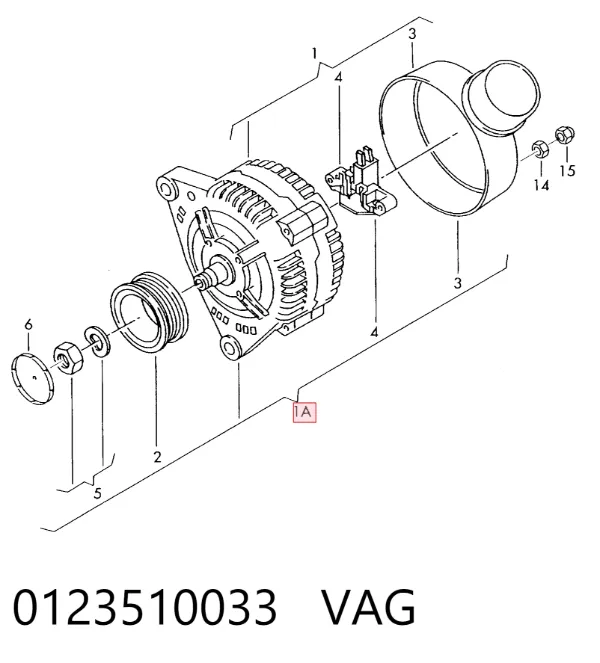 Gerador 0123510033 VAG