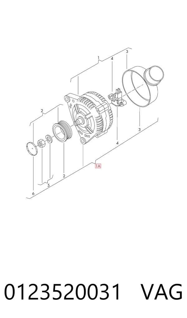 Gerador 0123520031 VAG