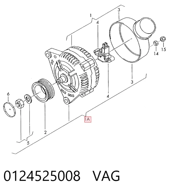 Gerador 0124525008 VAG