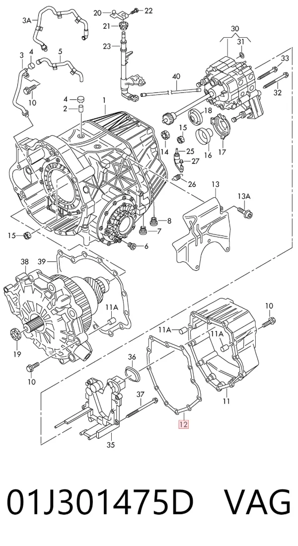 Vedante de panela da Caixa Automática de Mudança/Caixa Mecânica de Mudança Seat Exeo ST