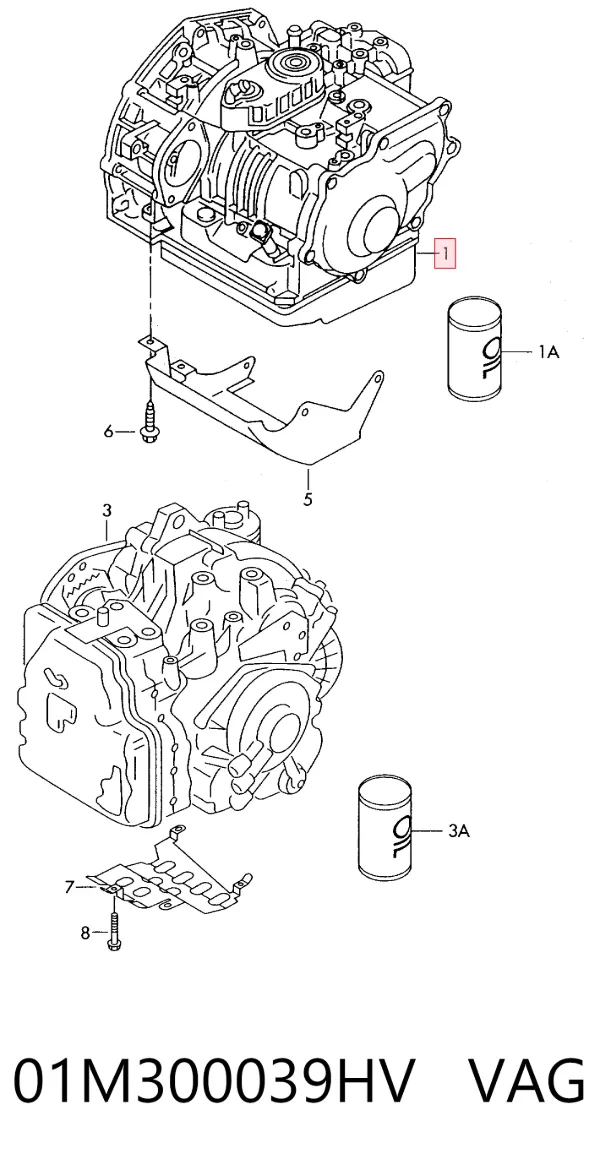 Caixa Automática de Mudança montada Audi A3 8L1