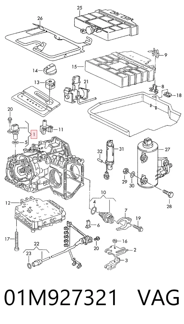 Sensor de velocidade 01M927321 VAG
