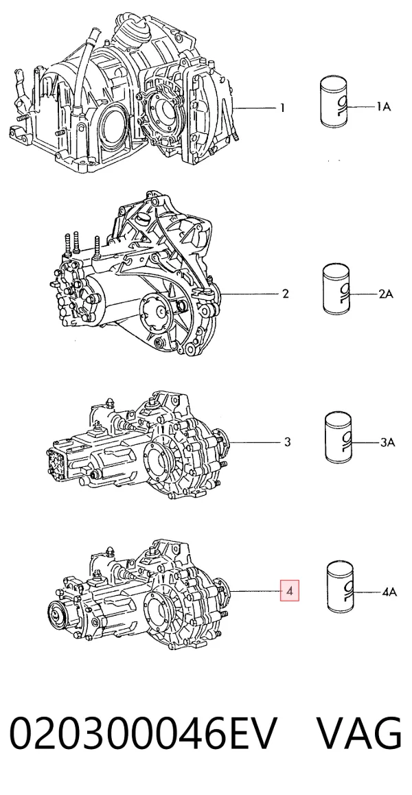 Caixa de Mudança montada (caixa mecânica de velocidades) Volkswagen Jetta II