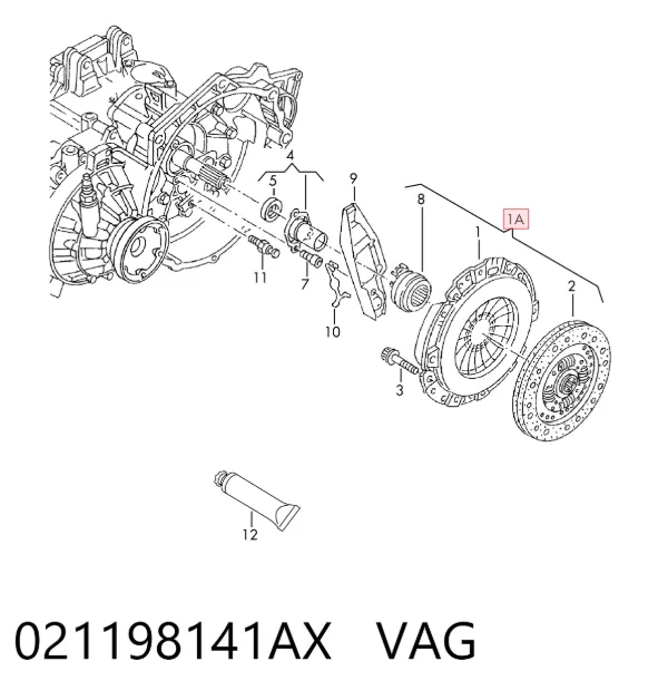 Kit de embraiagem (3 peças) 021198141AX VAG