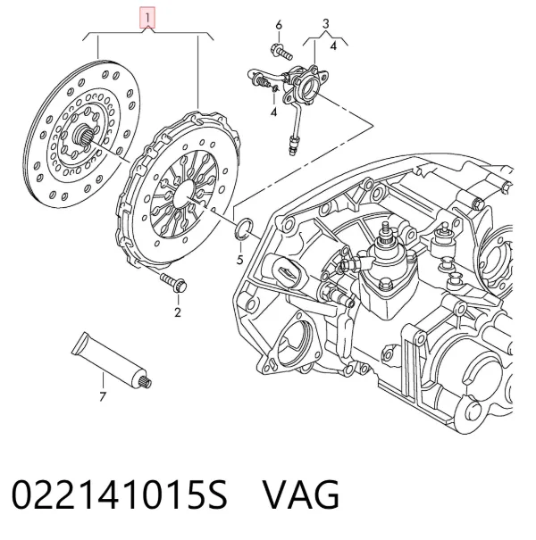 Kit de embraiagem (3 peças) 022141015S VAG