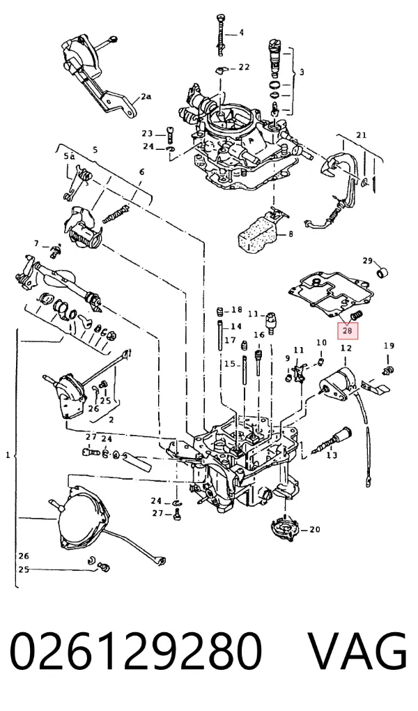Kit de reparação de carburador 026129280 VAG