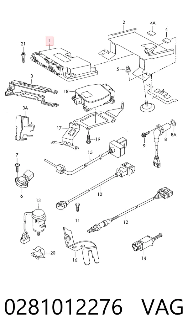 Módulo de direção (Centralina eletrônica) de motor Seat Cordoba 6L2