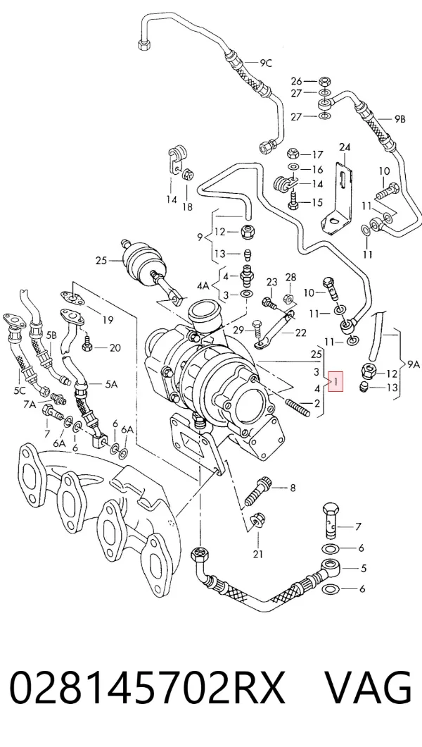 Turbina 028145702RX VAG