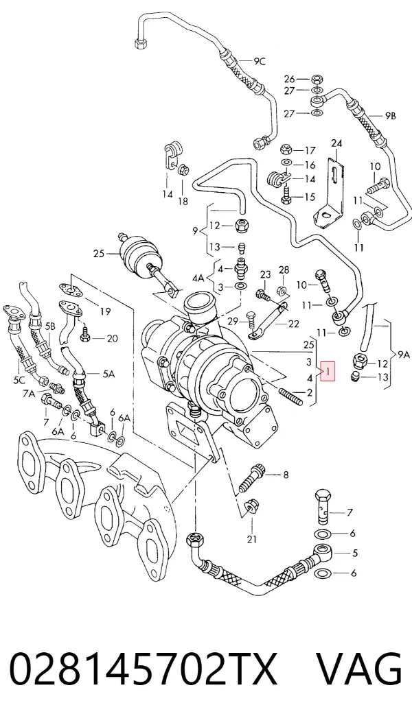 Turbina 028145702TX VAG