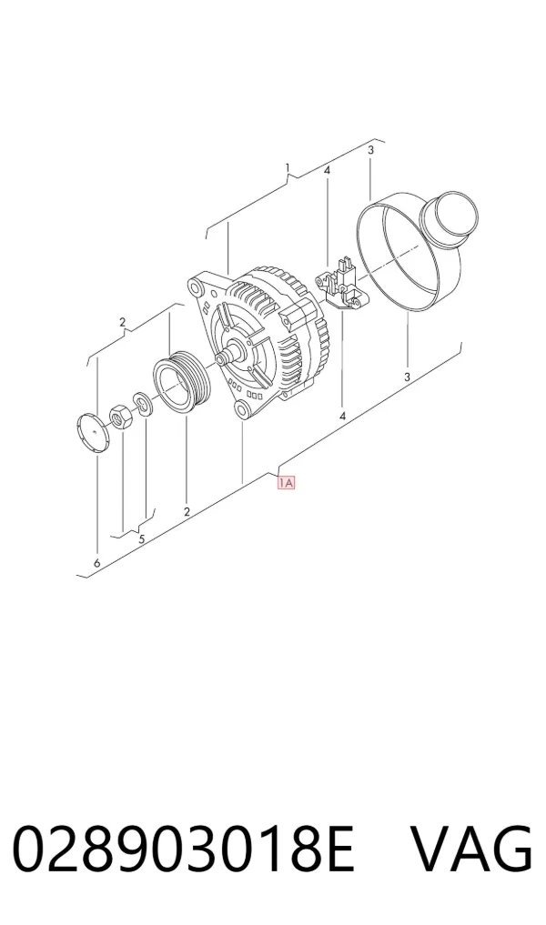 Gerador 028903018E VAG