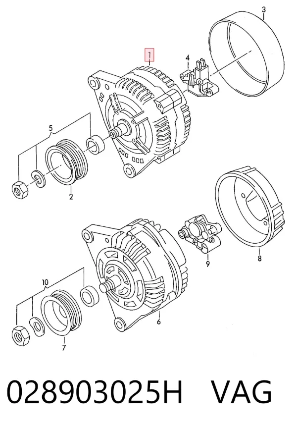 Gerador 028903025H VAG