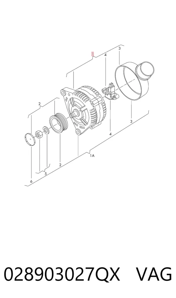 Gerador 028903027QX VAG
