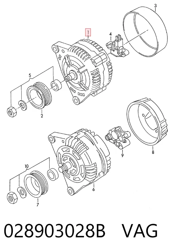 Gerador 028903028B VAG